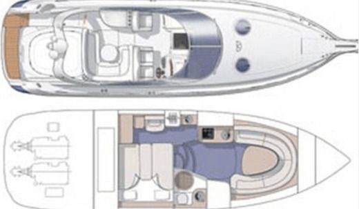 Motorboat Cranchi 39 boat plan