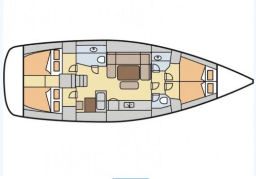 Sailboat Dufour Dufour 450 Gl Plan du bateau