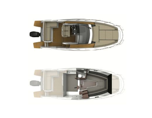 Motorboat Quicksilver Activ 875 Sundeck Boat design plan