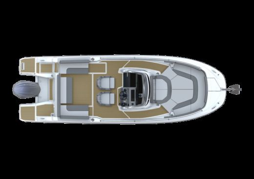 Motorboat Jeanneau Cap Camarat 7.5 CC boat plan