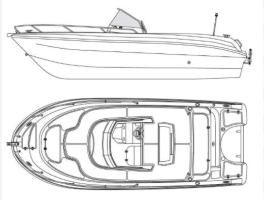 Motorboat Pacific Craft 2021 Boat layout
