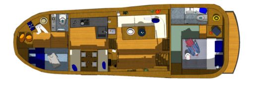Motorboat Linssen GRAND STURDY 380 AC Plan du bateau