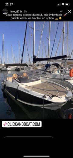 Marseille Motorboat Quicksilver Activ 605 Sundeck alt tag text