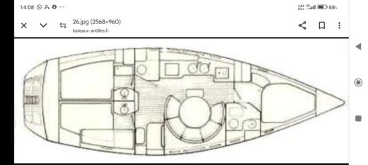 Sailboat Jeanneau Voyage 12,50 Boat design plan