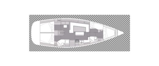 Sailboat Elan Impression 45.1 A/C Plattegrond van de boot