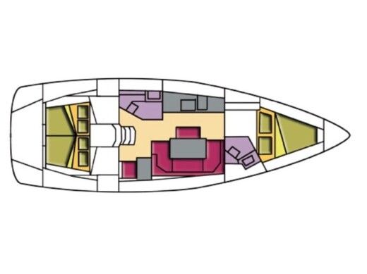 Sailboat BAVARIA Bavaria Cr 41 boat plan