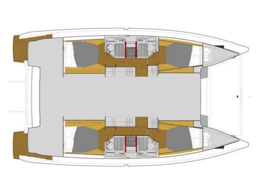 Catamaran Fountaine Pajot Astréa 42 Boat layout