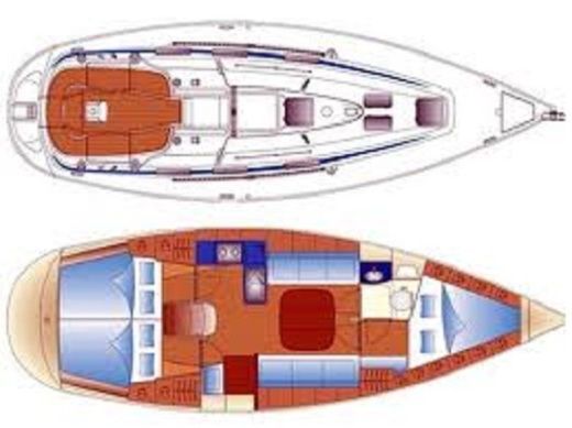 Sailboat Bavaria bavaria 36 boat plan