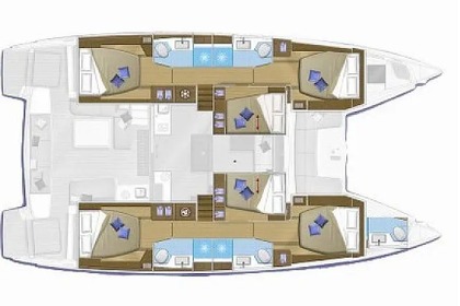 Charter Catamaran LAGOON Lagoon 50 Fly Trogir