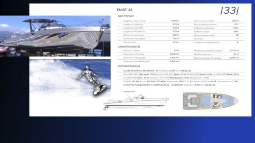 Motorboat Fiart Mare seawalker 36 L.O.A. Boat design plan