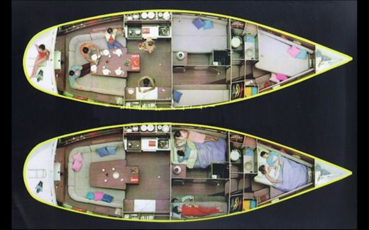 Sailboat Comet Comet 11 plus Planta da embarcação