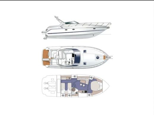 Motorboat Cranchi Zaffiro boat plan