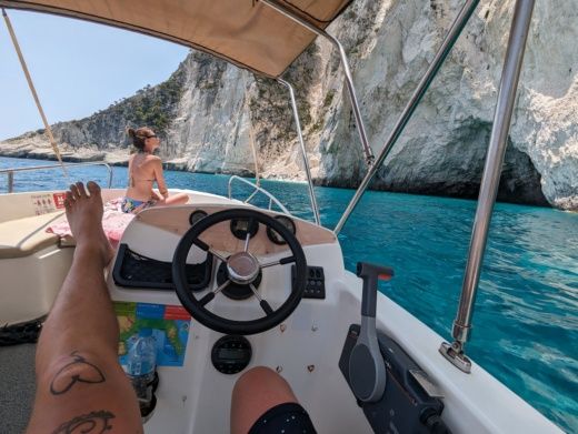 Zakynthos Without license Volos marine Prestige 550 alt tag text