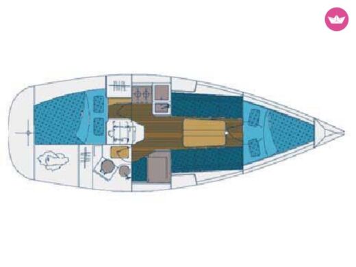 Sailboat Elan 31 boat plan