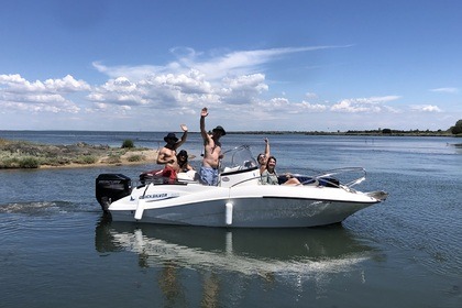 Location Bateau à moteur ⭐️ promo OPEN 5,5 M quicksilver commander 555 Carnon