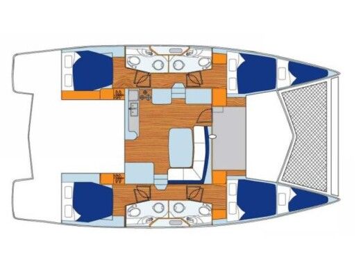 Catamaran  Leopard 44 boat plan