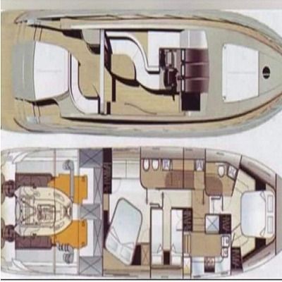 Motorboat SOGICA OPENBRIDGE 55 Planimetria della barca