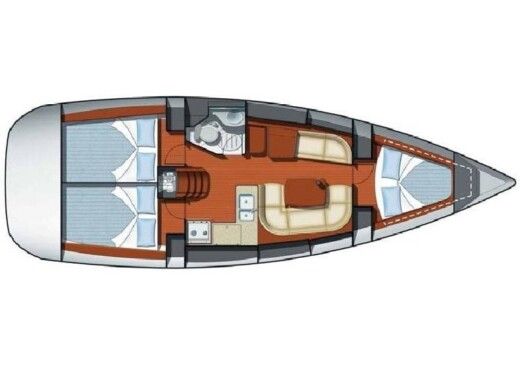 Sailboat Jeanneau Sun Odyssey 37 boat plan