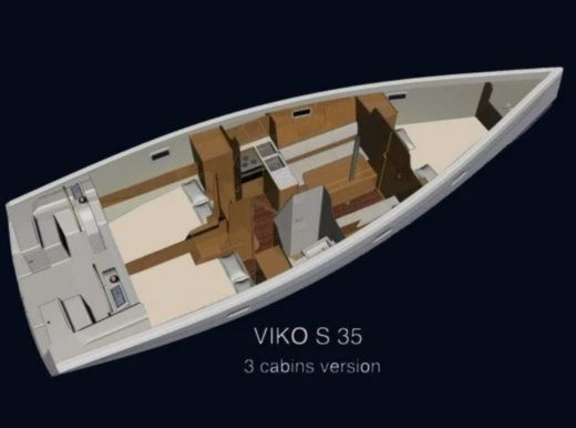 Sailboat Viko 35S boat plan