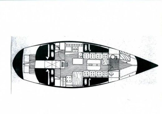 Sailboat Pouvreau romanee Plan du bateau