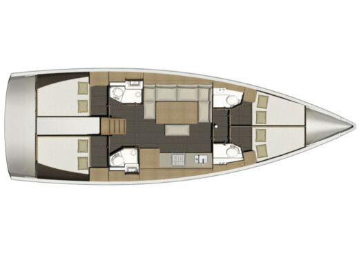 Sailboat DUFOUR 460 GL boat plan