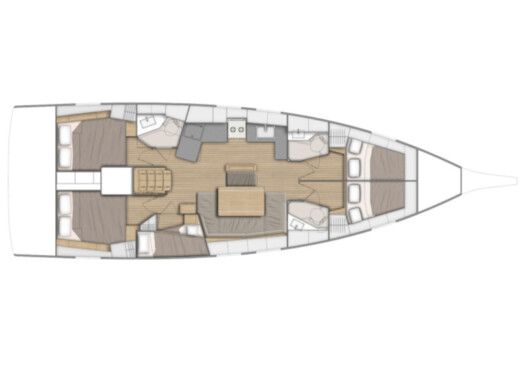 Sailboat Beneteau Oceanis 46.1 boat plan