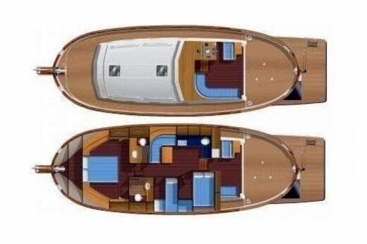 Motorboat Menorquin Yacht 120 Boat layout