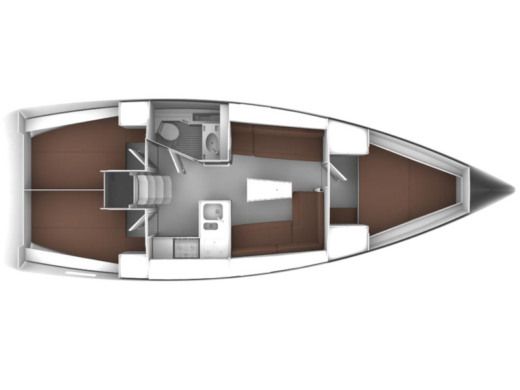 Sailboat BAVARIA Bavaria Cruiser 37 boat plan
