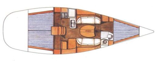Sailboat Beneteau FIRST 40.7 boat plan