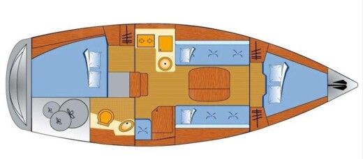 Sailboat Bavaria 30 Cruiser Plan du bateau