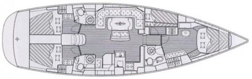 Sailboat Bavaria Bavaria 50 Boat layout