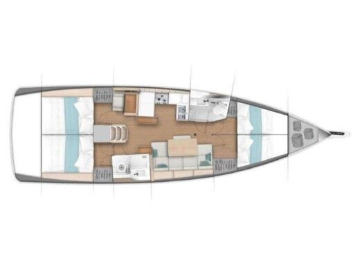Sailboat JEANNEAU SUN ODYSSEY 440 Plan du bateau