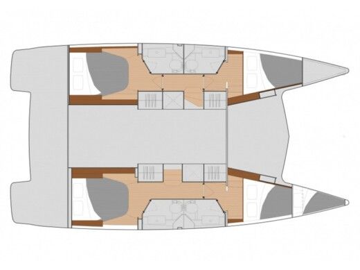 Catamaran Fountaine Pajot Isla 40 boat plan