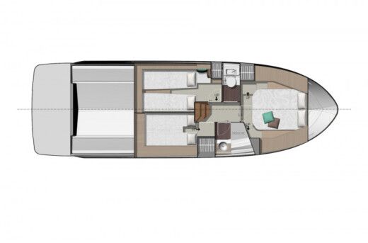 Motorboat Jeanneau NC 37 boat plan