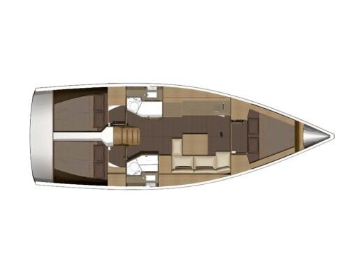 Sailboat DUFOUR 382 Grand Large Plan du bateau