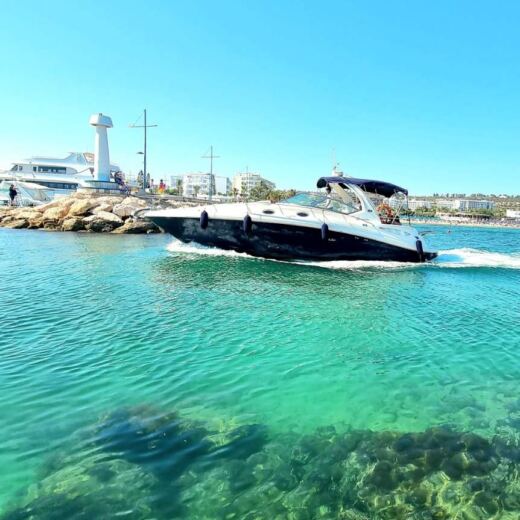 Ayia Napa Motorboat Sea Ray 375 alt tag text