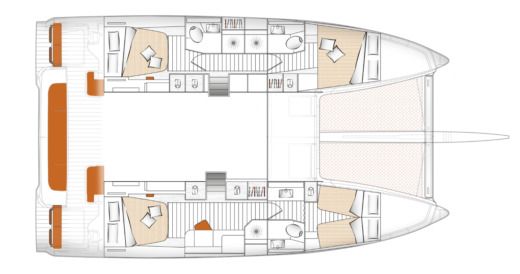 Catamaran Beneteau EXCESS 14 boat plan