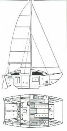 Catamaran Heavenly Twins 27 Plan du bateau