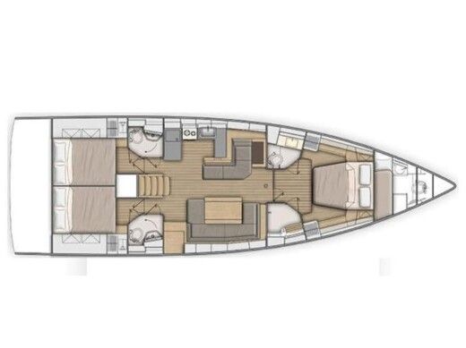 Sailboat Beneteau Oceanis 51.1 Boat design plan