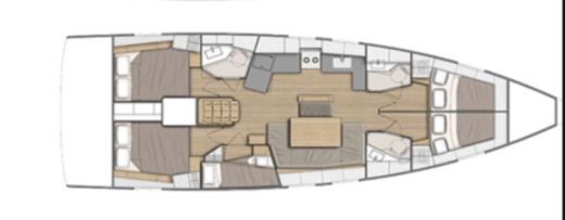 Sailboat Beneteau Oceanis 46.1 Boat design plan