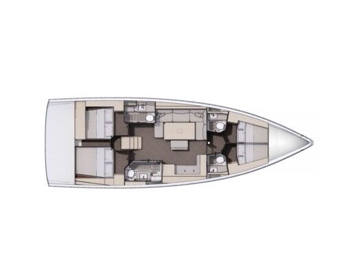 Sailboat  Dufour 470 boat plan