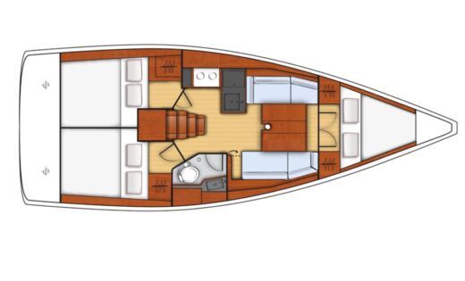 Sailboat Beneteau Oceanis 35.1 Plan du bateau