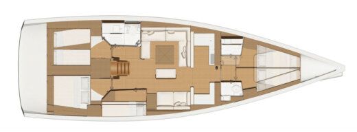 Sailboat Dufour Dufour 520 Grand Large Plan du bateau