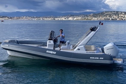 Rental RIB Salpa Soleil 26 Juan les Pins