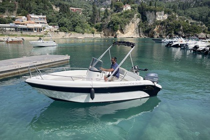Verhuur Motorboot Poseidon blue water Corfu