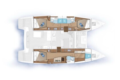 Rental Catamaran  Lagoon 46 (3 CAB) Cugnana Verde