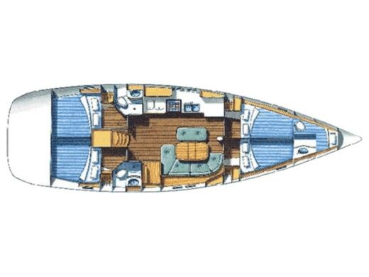 Sailboat BENETEAU OCEANIS 473 Plan du bateau