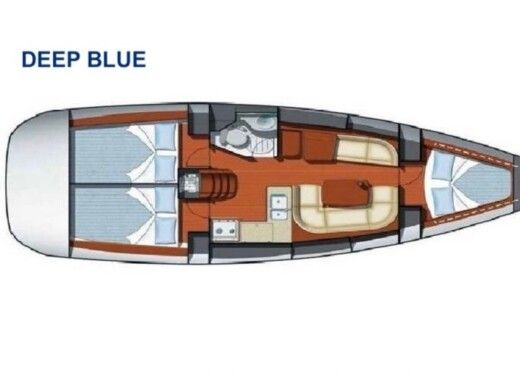 Sailboat  JEANNEAU SUN ODYSSEY 37  Plano del barco