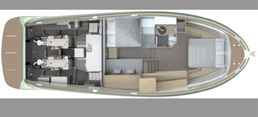 Motorboat Solaris Power 44 Open Boat design plan