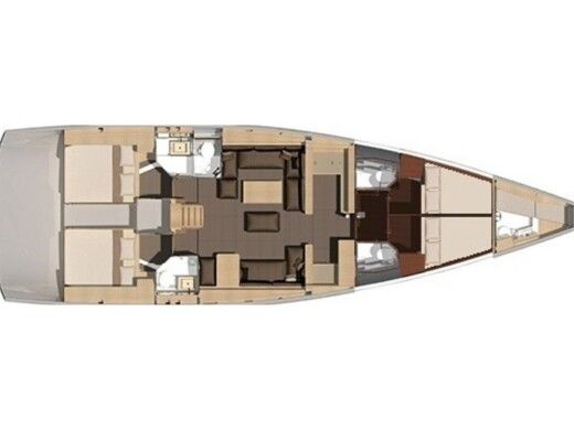 Sailboat Dufour Dufour 56 Exclusive 250 L boat plan